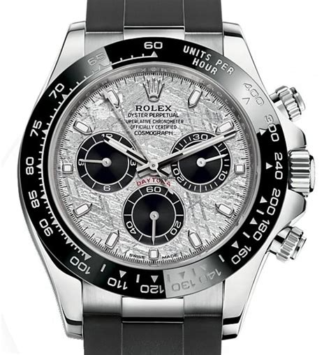 rolex daytona ceramic white face|Rolex daytona white gold meteorite.